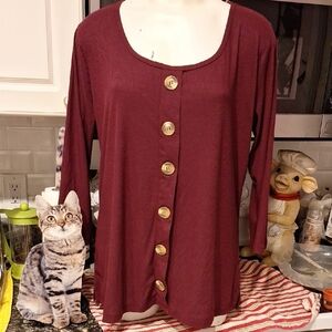 o French Laundry Knit Pullover Top XL